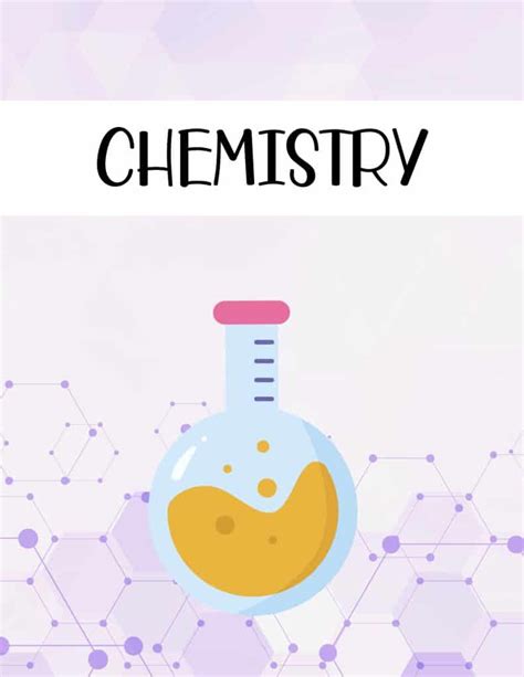 Printable Chemistry Binder Cover